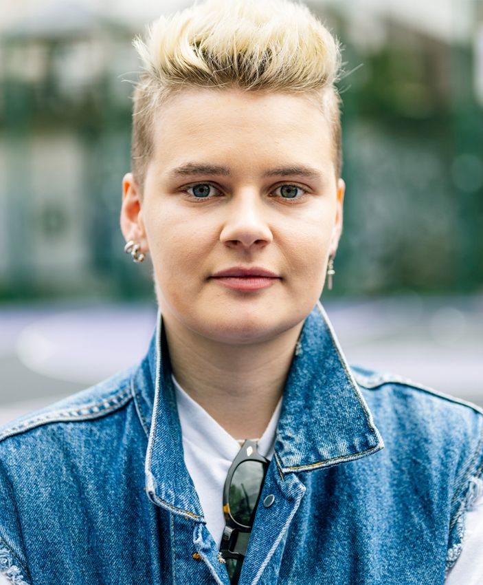 Torrance Transgender Aesthetics model wearing jean jacket